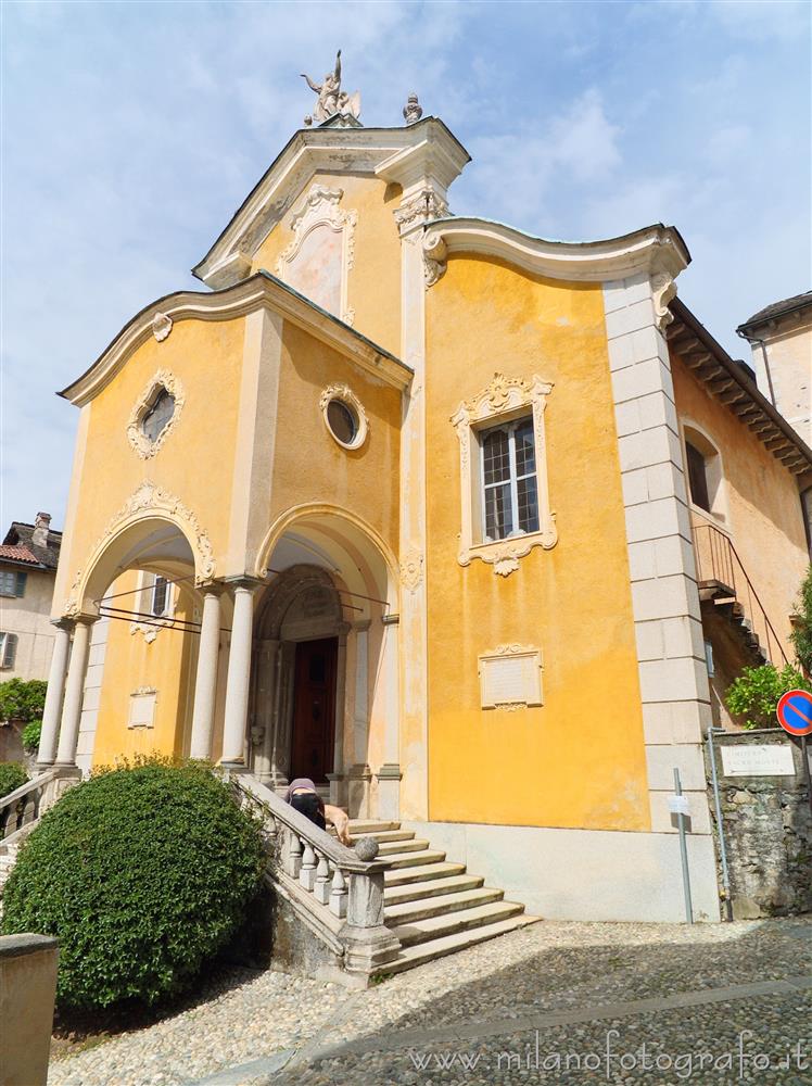 Orta San Giulio (Novara, Italy) - Facade of the Church of Santa Maria Assunta
